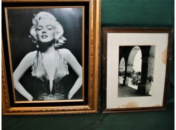 Framed Photo Marilyn Monroe, 18'x 22' & Frames Photo By Perry W. Sparks, 12'x 15'(water Damage)    (28)