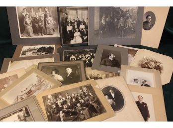 Assorted Antique Mounted BW Photos