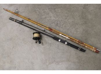 2 Fishing Rods And Penn #15  Reel  (105)