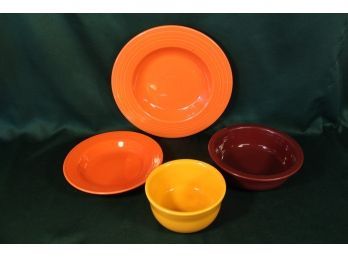 4 Vintage Fiesta Bowls - 6', 8', 9' & 12'dia.    (14)