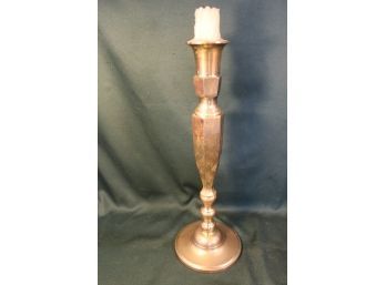 Antique Silver Plated Very Large 18'H Brass Candle Stick  (48)