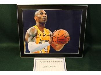 8' X10' Framed Kobe Bryant Signed Photo   (57)