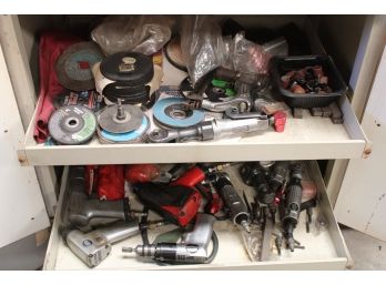 Pneumatic Tools & Accessories In Cabinet On Wheels  (117)