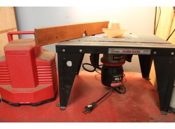 Craftsman 1.5hp Router In Case On Craftsman Router Table  (127)
