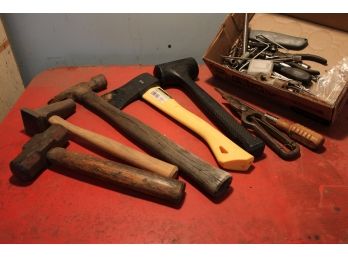 Misc. Tools & Hammers Including Pittsburg 1.25 LB Hatchet   (133)