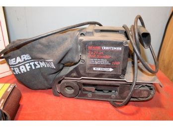 Craftsman Belt Sander W/extra Belts & Manual, 3'x 21'   (222)