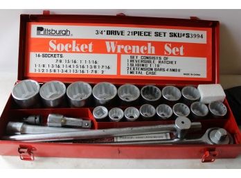 Pittsburgh Socket Wrench Set In Box  (42