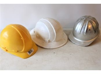 3 Construction Hard Hats  (58)