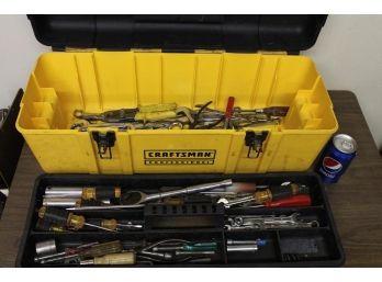 Large Craftsman Tool Box With Assorted Tools, 29'x 9'x 10'H  (86)