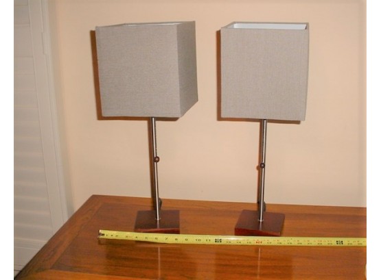 Pair Of  Modern Table Lamps  (1046)