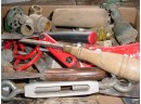 Assorted Hand Tools, PVC Glue, Brass Valves, Garden  (1072)