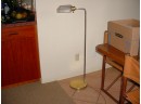 Brass And Glass Reading Lamp, 45'H  (1064)