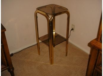 Glass And Brass Stand  (1048)
