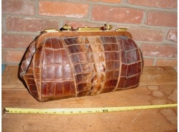 Doctor's Alligator Bag, Ca 1920   (1082)