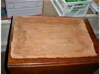 Carved Oak Serving Tray, 15' X 24'  (1066)