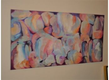 Unframed Acrylic On Canvas, Abstract, 46'x 23'  (1056)