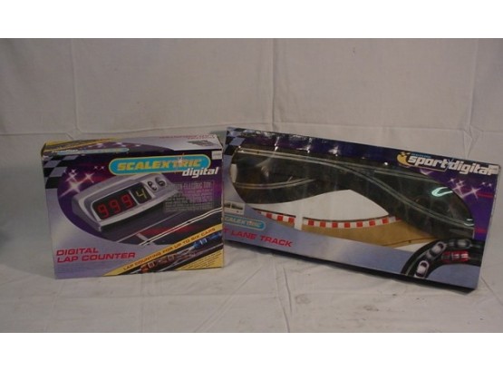 Digital Lap Counter & Pit Lane Track, Scalextric For Slot Cars  (1389)