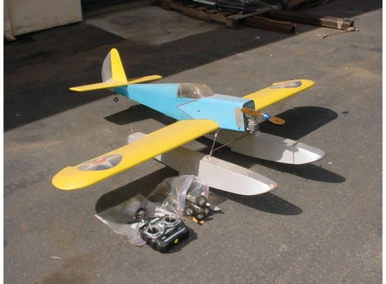 Remote Controlled Airplane With Controller And Spare Parts  (1350)