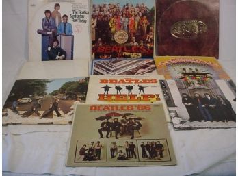 10 Beatles 33 1/3 Rpm Vinyl Albums  (1321)