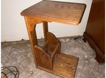 Small Solid Oak Night Stand