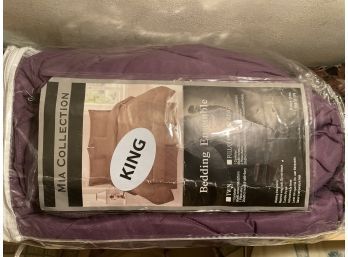 Purple Comforter Set In Package