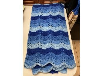 Shades Of Blue Lap Afghan