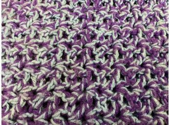 Blue And Purple Lap Afghan