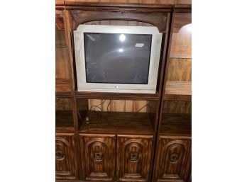 You Are Bidding On The #2 Section Of The Large Wall Unit Entertainment Center