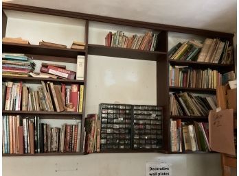 Contents Of Wall Book Shelf.. Book Shelf Is Not For Sale.