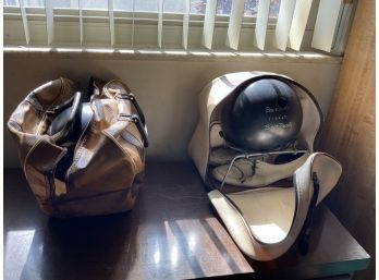 Two Bowling Balls And Bags