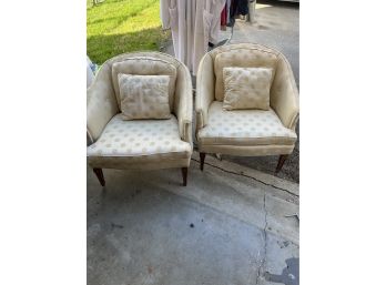 A Pair Of Chairs, With Some Water Stains. Check Out The Pics