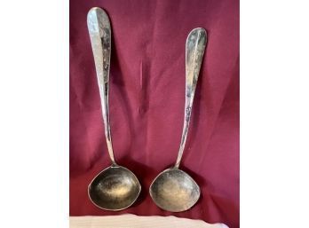 Silver Plated Punch Bowl Ladles