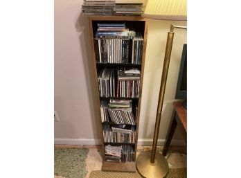 CDs, Rack And Floor Lamp