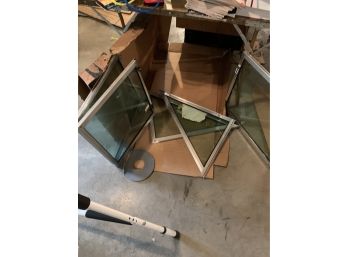 Vintage Boat Walk Windshield And Table Lot