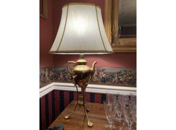Elegant Brass Tea Pot Lamp Lamp