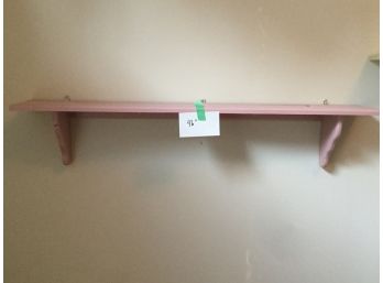 Pink 46” Wooden Shelf