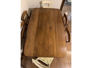 Colonial Side Drop Leaf (Rare) With 6 Chairs