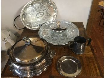 Silver Plate And Stainless Lot