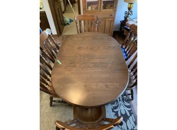 Nice Oak Dining Table / 6 Chairs