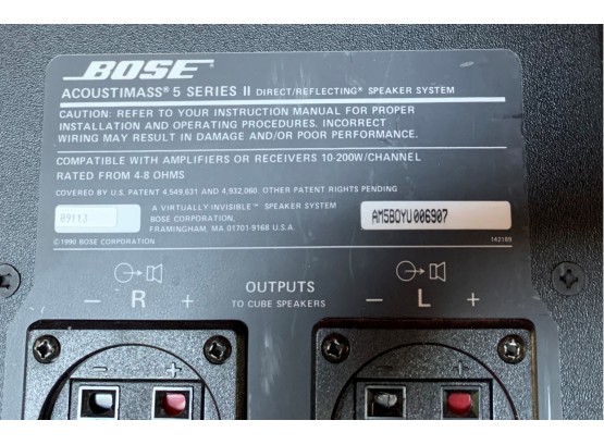 Bose Acoustimass 5 Series IV Subwoofer Black