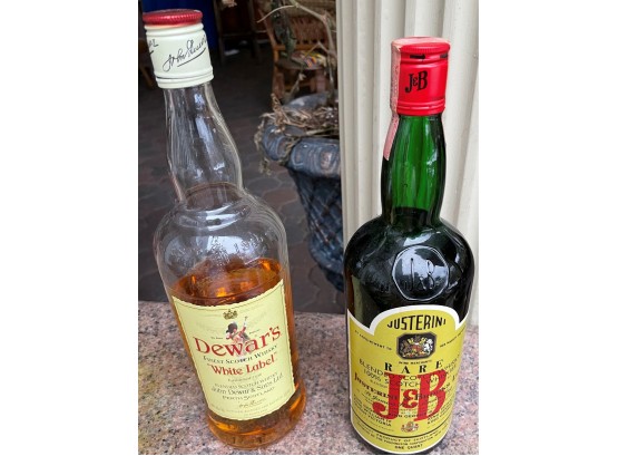 2 Bottles Of Whiskey - One Never Opened Other About 3/4 Th Still In The Bottle