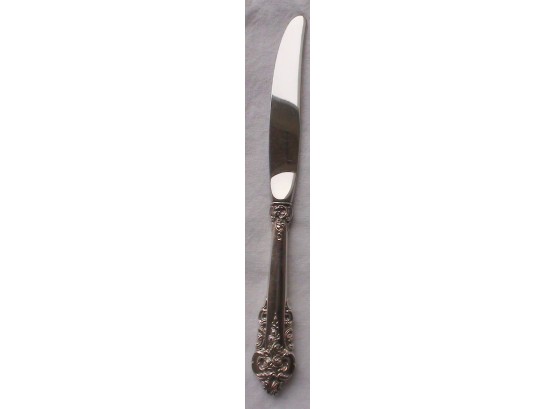 5 WALLACE GRAND BAROQUE STERLING SILVER FLATWARE KNIVES
