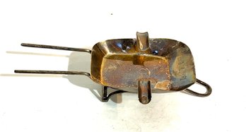 Very Unusual Sterling Ash Tray In The Form Of A Wheelbarrow