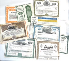 Assorted Certificates And Bonds (all Have Canceled Marks)
