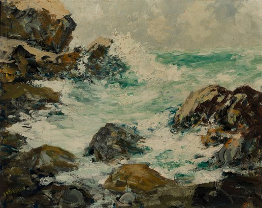 Charles E. Duncan Rodick, Am./Can. 1874-c.1940, Crashing Waves
