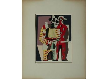 After Pablo Picasso (Sp. 1882-1973) - Pierrot And Harlequin, 1919