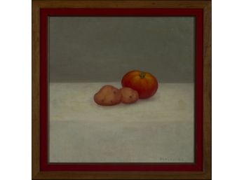 Helen MacMillan Cane - Still Life With Tomato And Potatoes