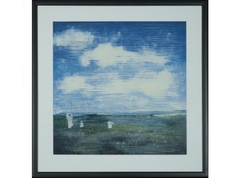 'Abstracted Cloud View With Figures'