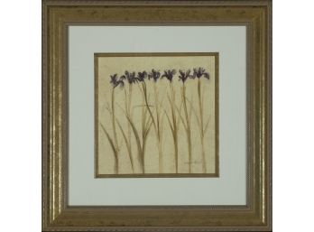 Cheri Blum - 'Floral Print IIII: Irises'