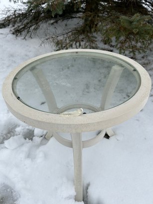Outdoor Patio Round Side Table